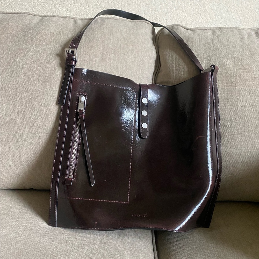 COPY - All Saints leather shoulder bag.